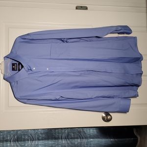 Long-sleeved button down dress shirt, 18 neck, 36-37 sleeve length